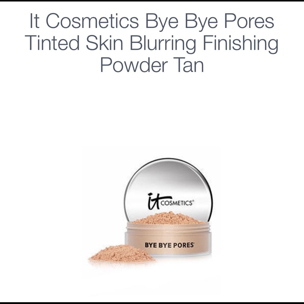 IT Bye Bye Pores Tinted Finishing Powder New